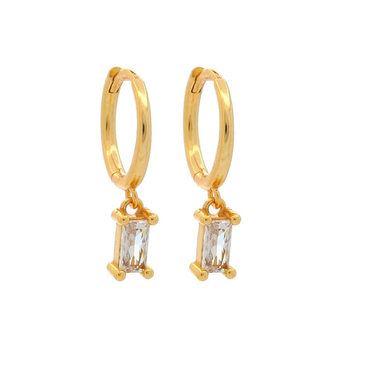 Clear Cristallo Huggies Gold