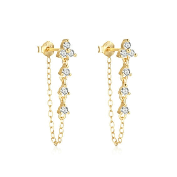 Darla Drop Earrings Gold