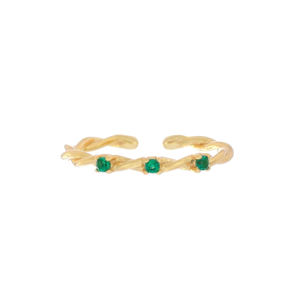 Emerald Crown Ring