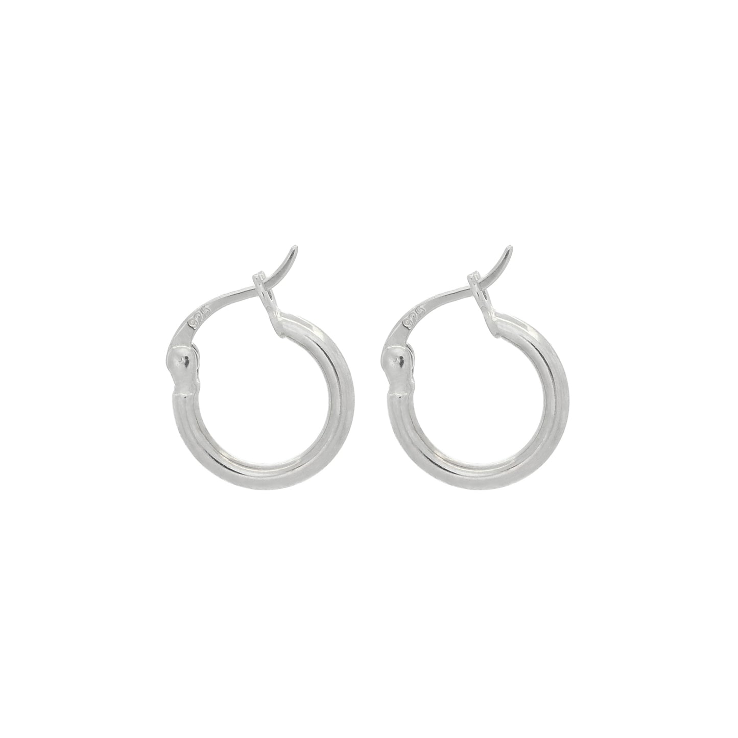 Amore Mia Hoops Silver