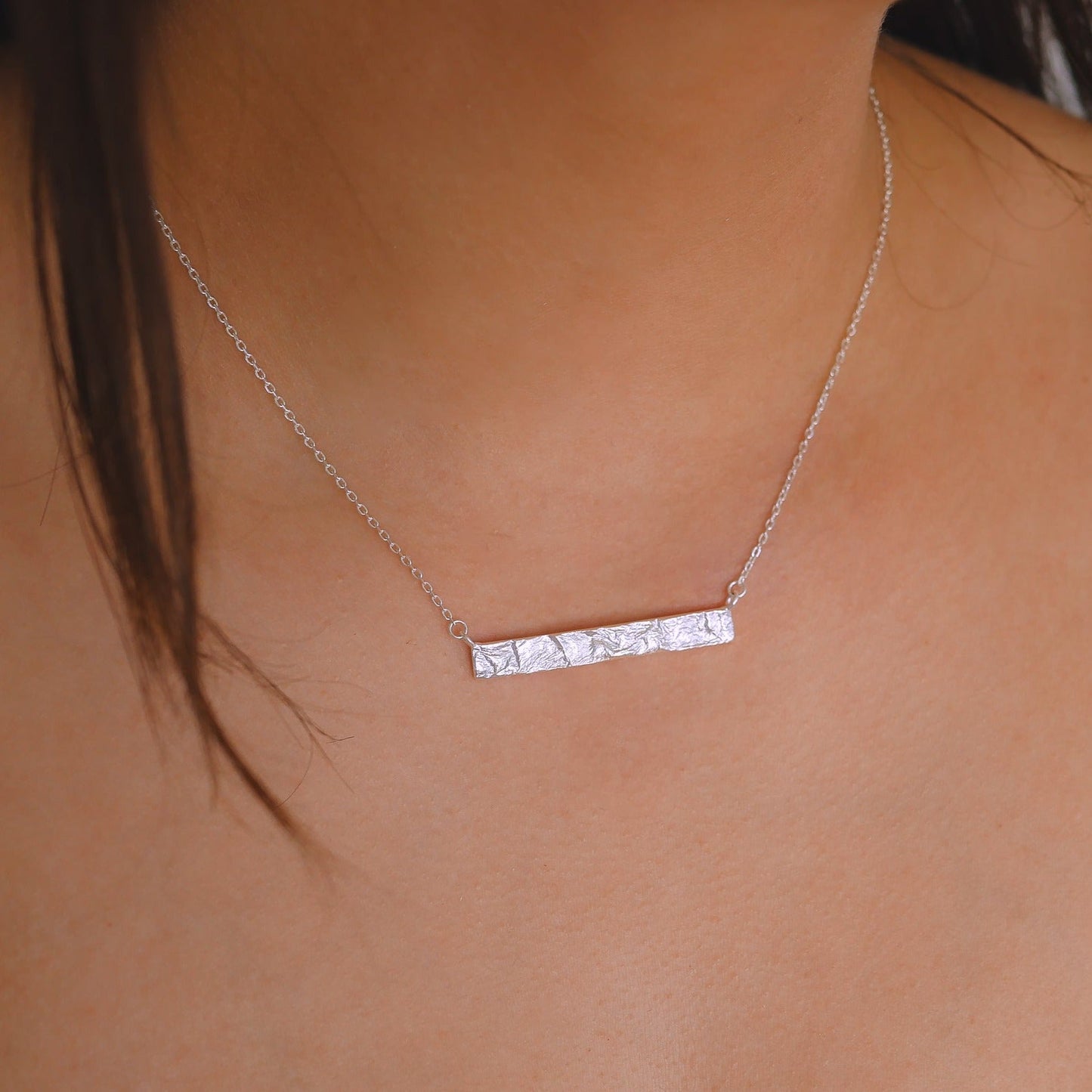 Bèllaa Bar Necklace Silver