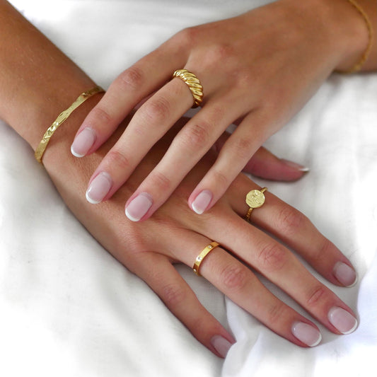 Gold Croissant Ring