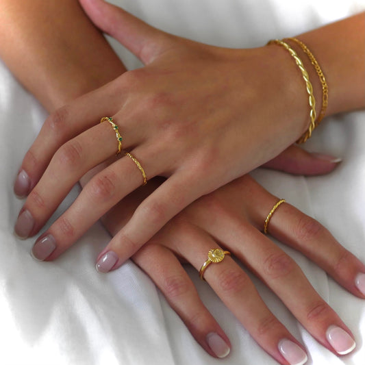 Bèllaa Rope Ring Gold