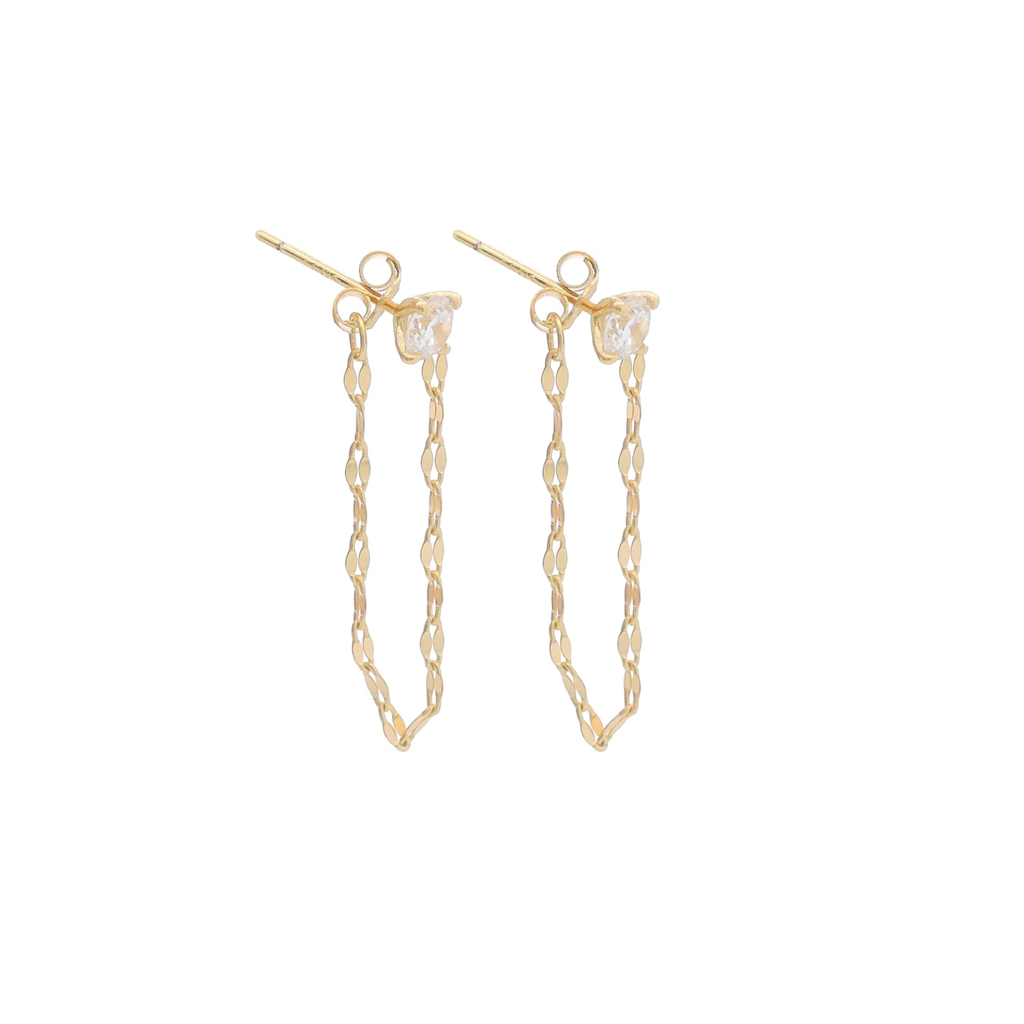 Dior Dangle Dangle Studs Gold