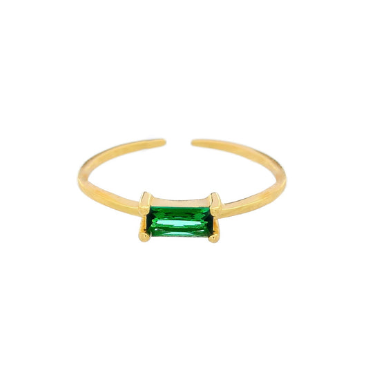 Emerald stone ring