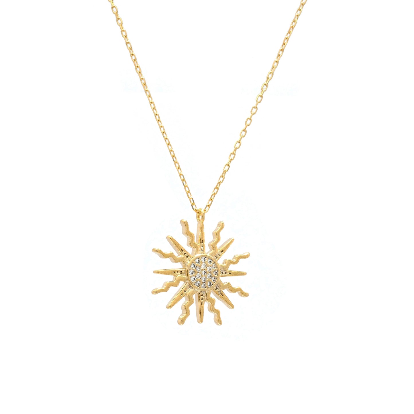 Sun Necklace Gold