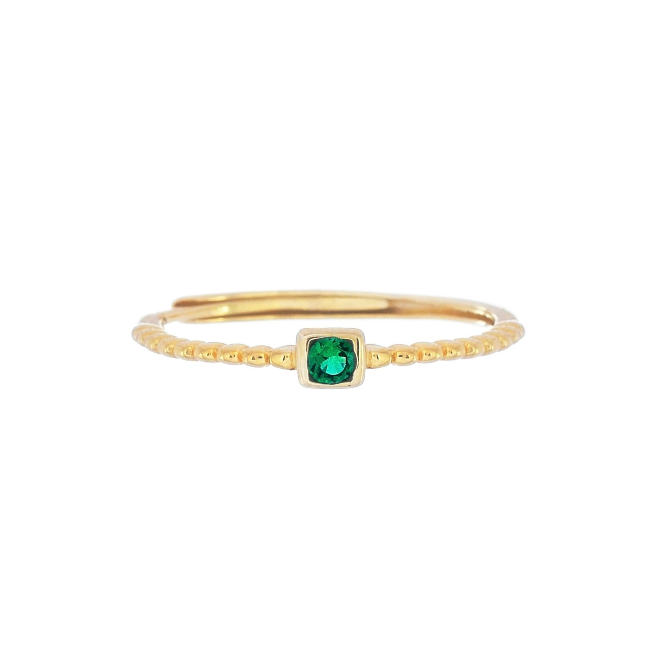 The Emerald Eye Ring Gold