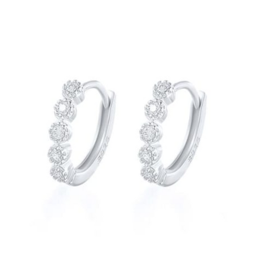 Stella Hoops Silver