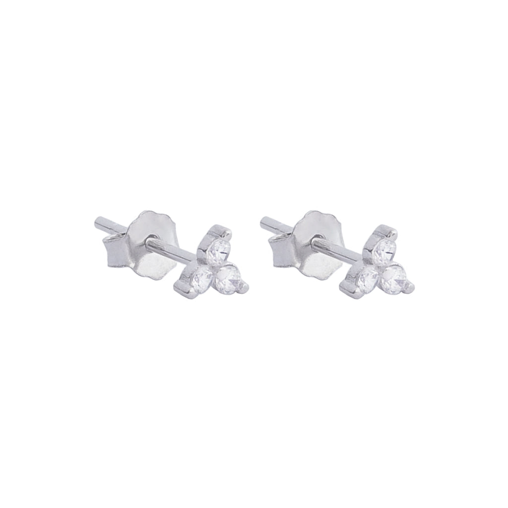 Siena Diamond Studs Silver