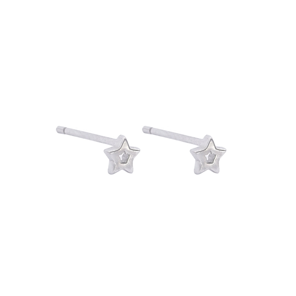 Picola Star Studs Silver