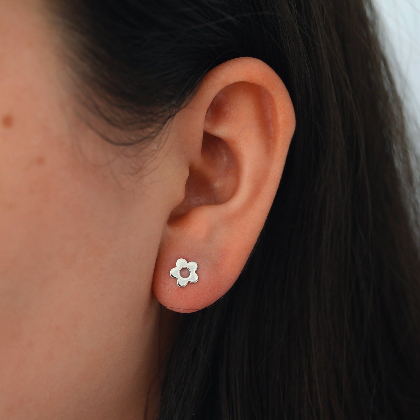 Flower Studs Silver